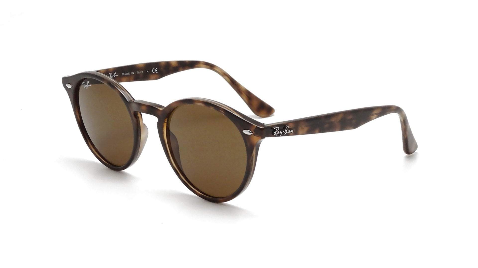 Amazon.com: Ray-Ban RB2180 Round Sunglasses, Black/Dark